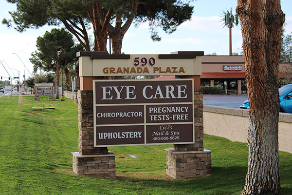 eye care sign optometry in Chandler az