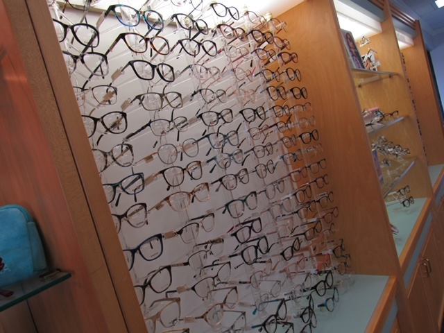 eyeglasses display at Desert Family Eye Care and Reed Family Vision Center in Chandler, AZ